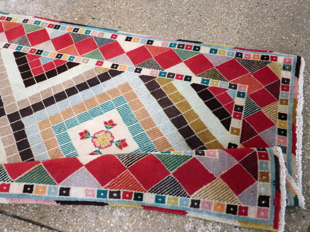 Vintage Persian Mashad Runner, No.28068 - Gsblank