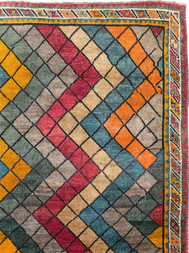 Vintage Persian Gabbeh Rug, No.28077 - Gsblank