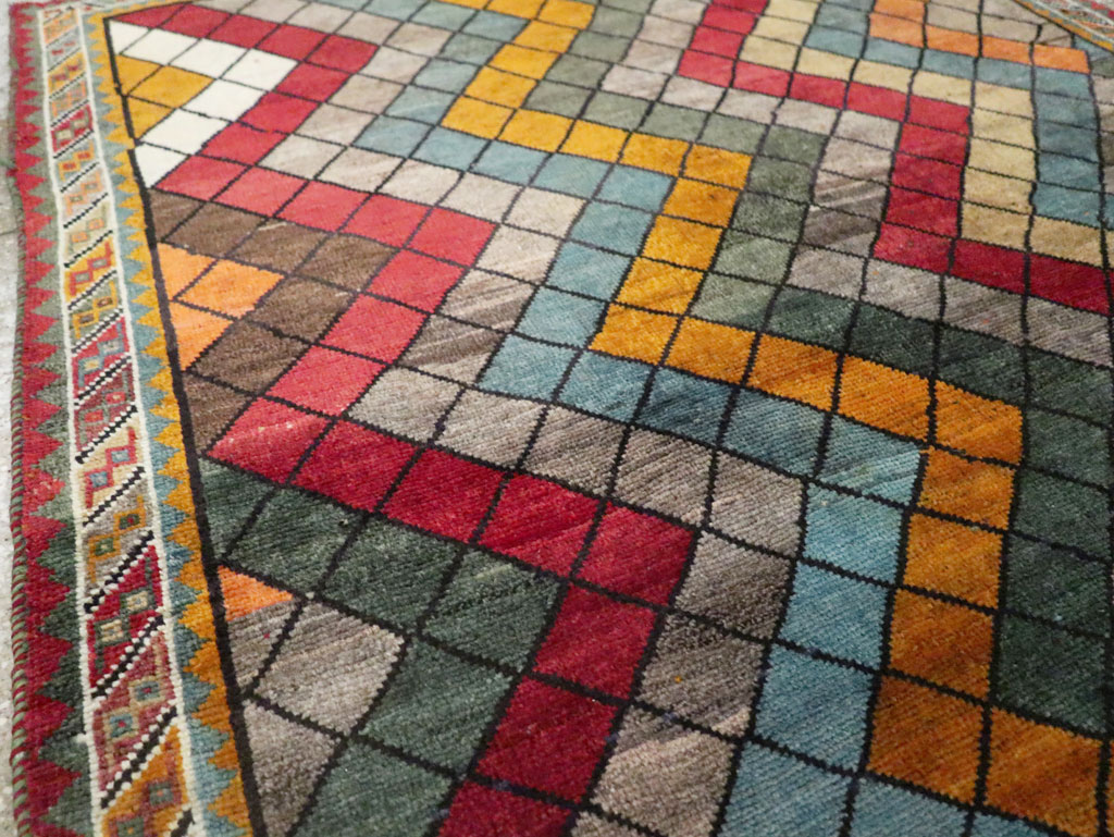 Vintage Persian Gabbeh Rug, No.28077 - Gsblank