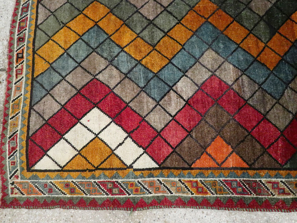 Vintage Persian Gabbeh Rug, No.28077 - Gsblank