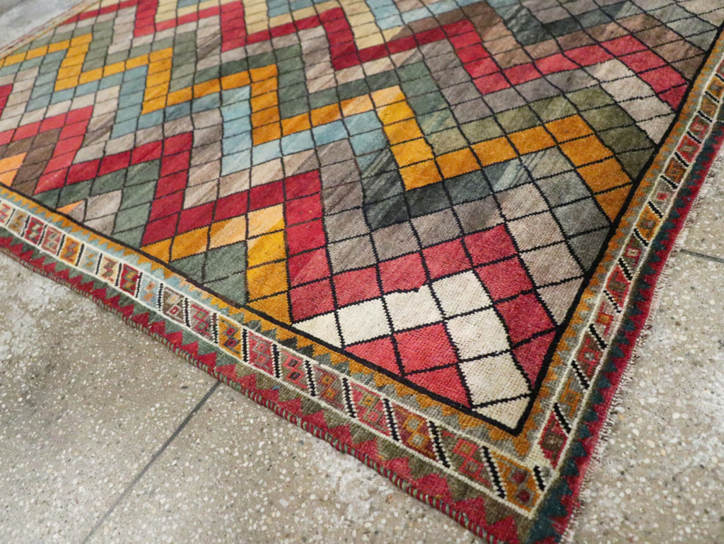 Vintage Persian Gabbeh Rug, No.28077 - Gsblank