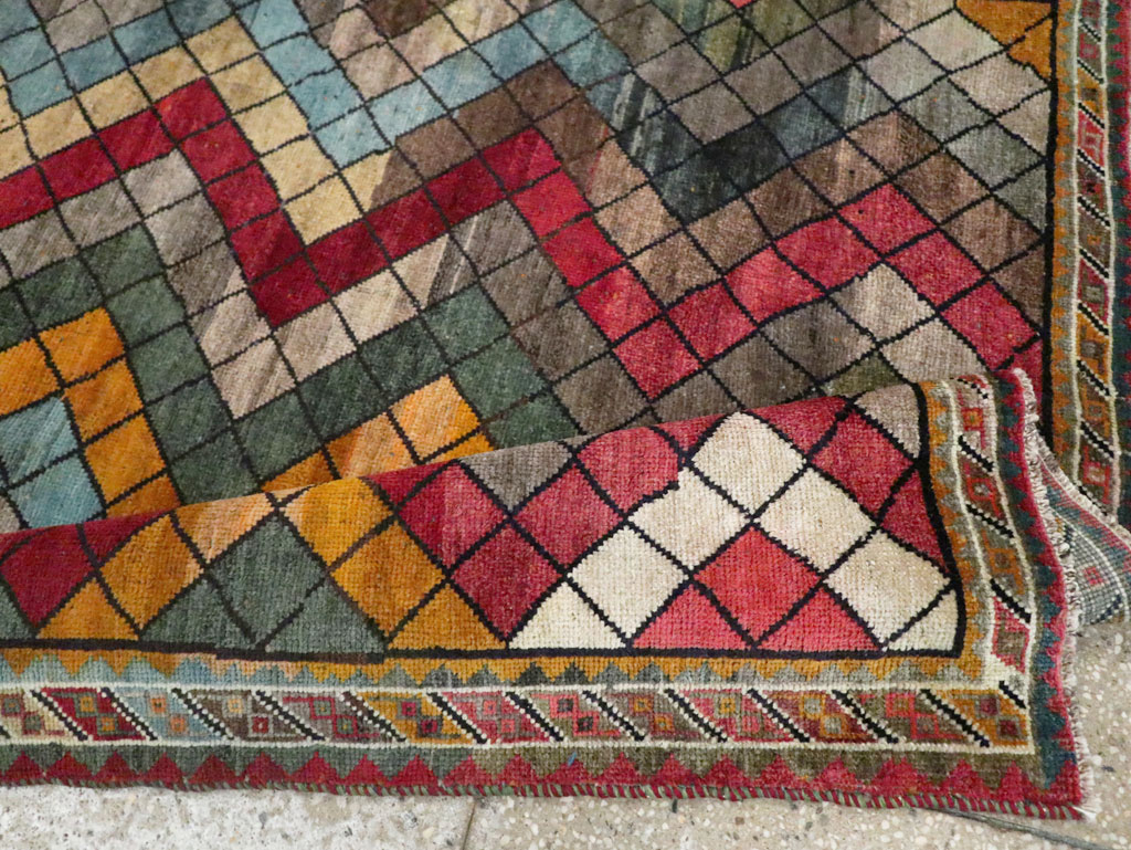 Vintage Persian Gabbeh Rug, No.28077 - Gsblank