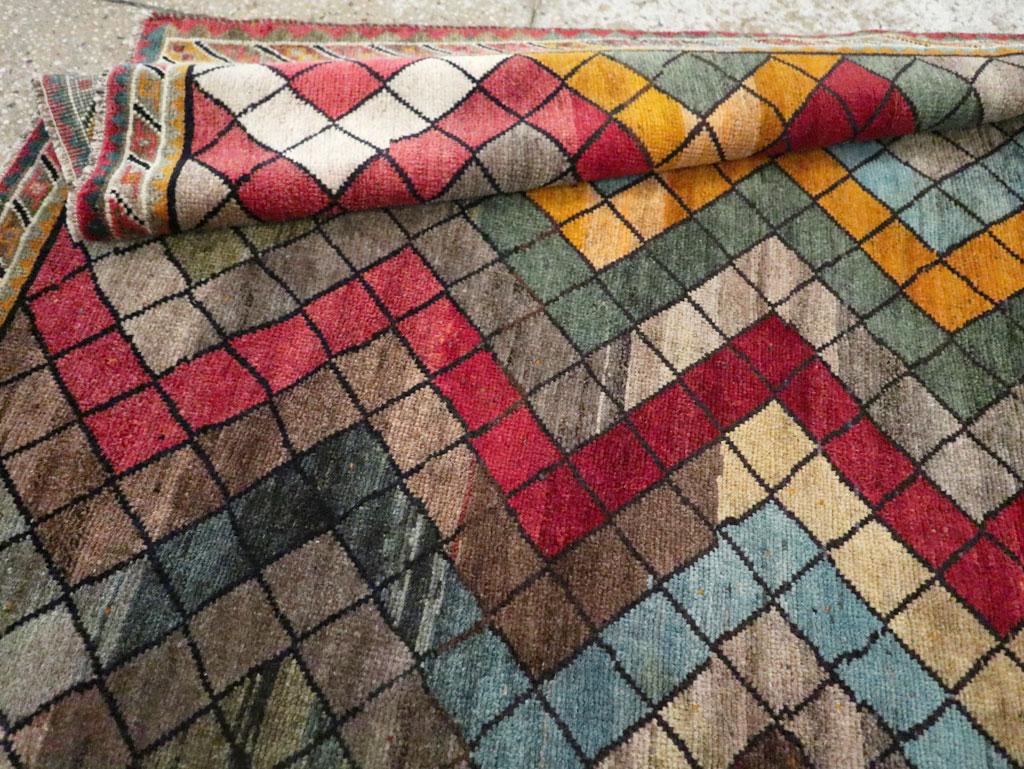 Vintage Persian Gabbeh Rug, No.28077 - Gsblank