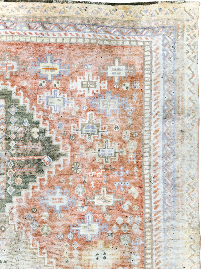 Vintage Persian Cotton Shiraz Accent Rug, No.28086 - Gsblank