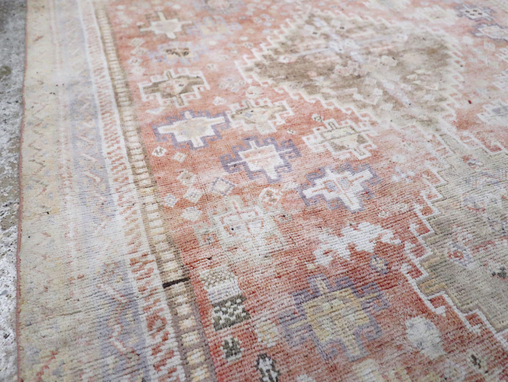 Vintage Persian Cotton Shiraz Accent Rug, No.28086 - Gsblank