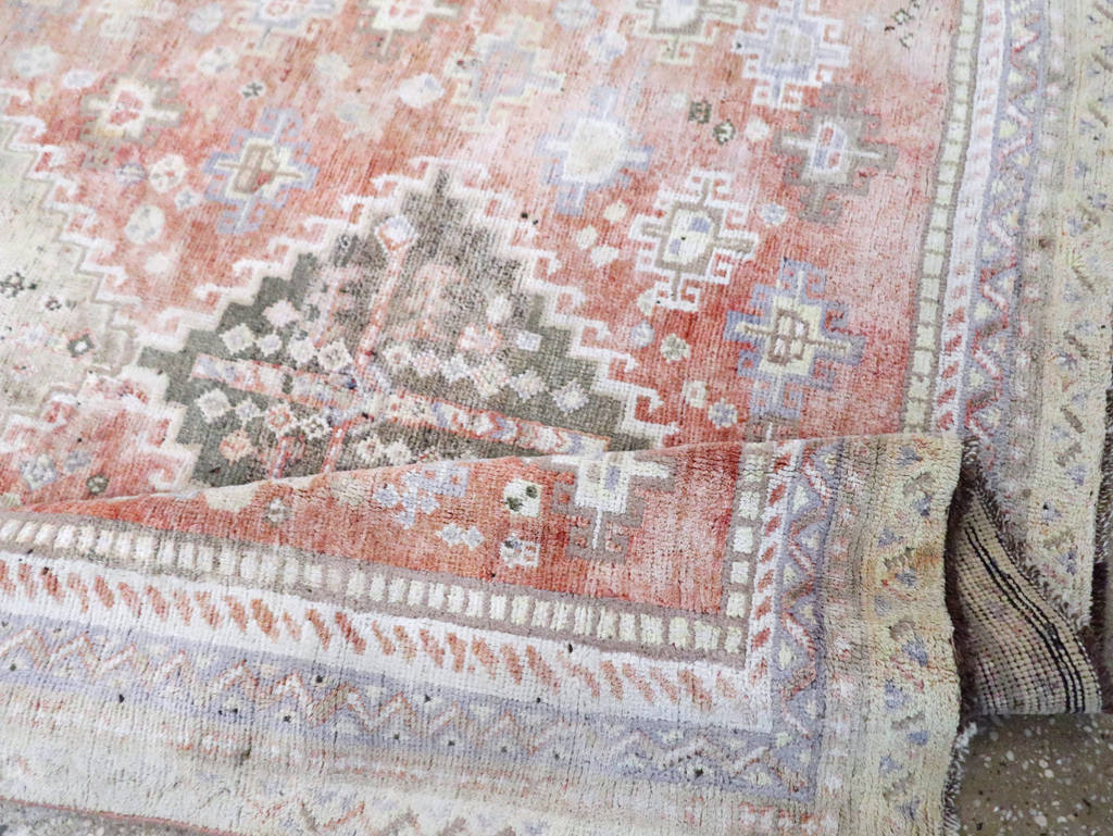 Vintage Persian Cotton Shiraz Accent Rug, No.28086 - Gsblank