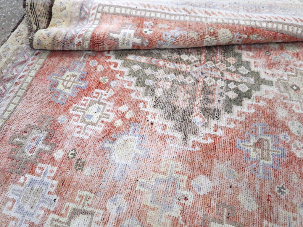 Vintage Persian Cotton Shiraz Accent Rug, No.28086 - Gsblank