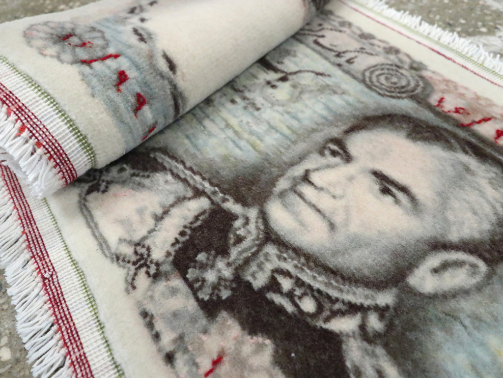 Persian Tabriz Pictorial Rug, No.28089 - Gsblank