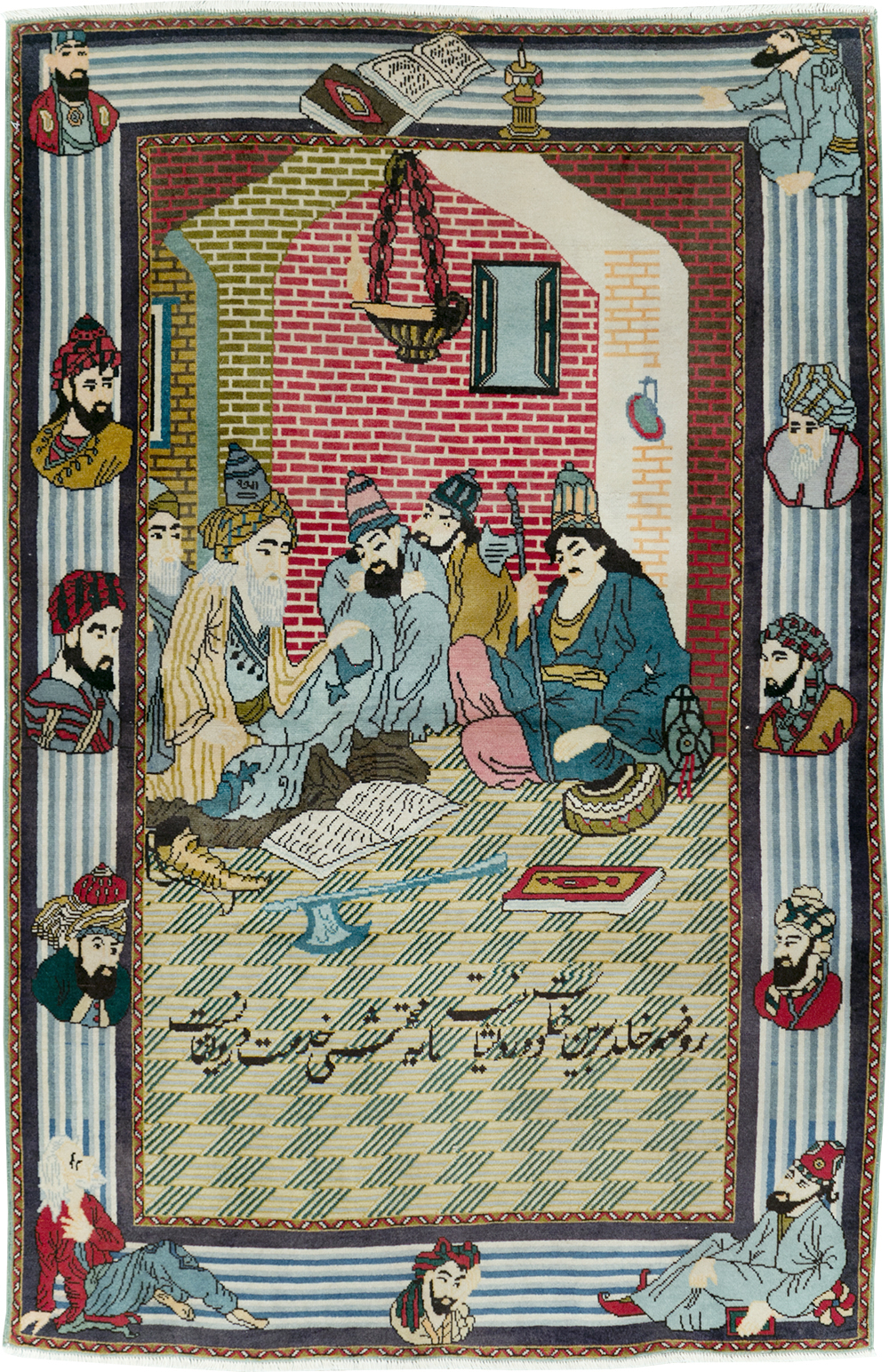 Vintage Persian Tabriz Rug, No.28095 - Gsblank