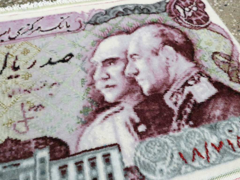 Persian Tabriz Pictorial Rug, No.28096 - Gsblank