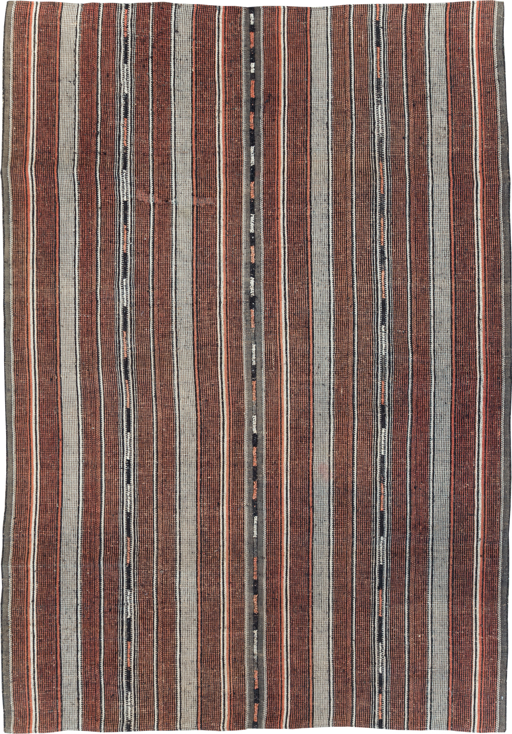 Vintage Persian Flatweave Kilim Accent Rug, No.28110 - Gsblank