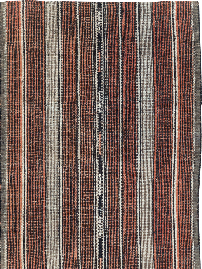 Vintage Persian Flatweave Kilim Accent Rug, No.28110 - Gsblank