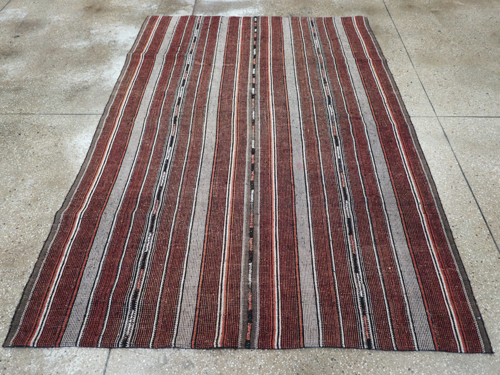 Vintage Persian Flatweave Kilim Accent Rug, No.28110 - Gsblank
