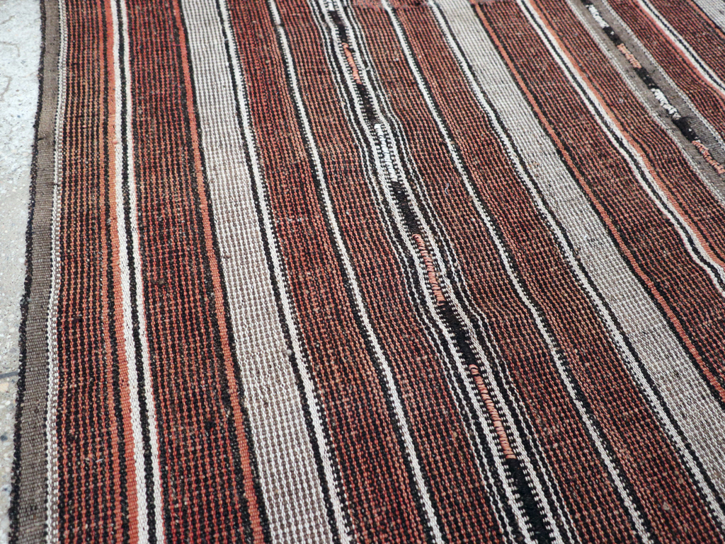 Vintage Persian Flatweave Kilim Accent Rug, No.28110 - Gsblank