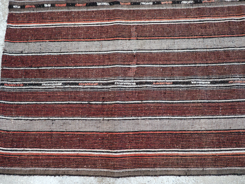 Vintage Persian Flatweave Kilim Accent Rug, No.28110 - Gsblank