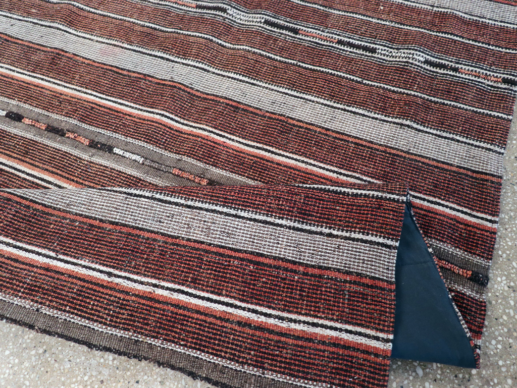 Vintage Persian Flatweave Kilim Accent Rug, No.28110 - Gsblank