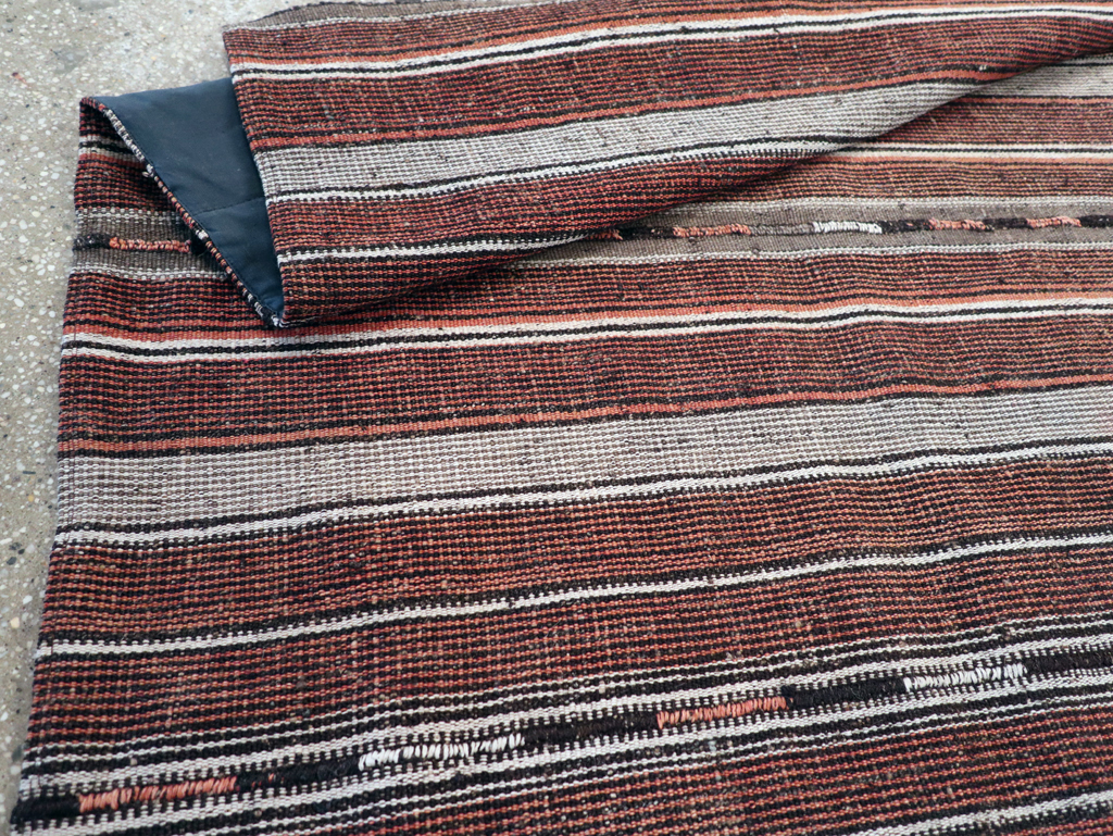 Vintage Persian Flatweave Kilim Accent Rug, No.28110 - Gsblank