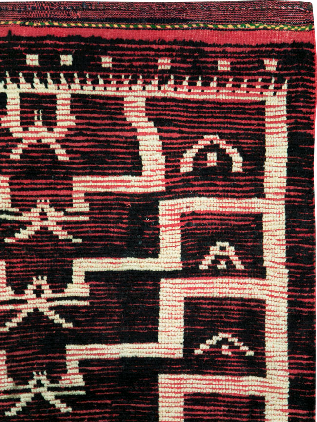 Vintage Turkish Tulu Accent Rug, No.28119 - Gsblank