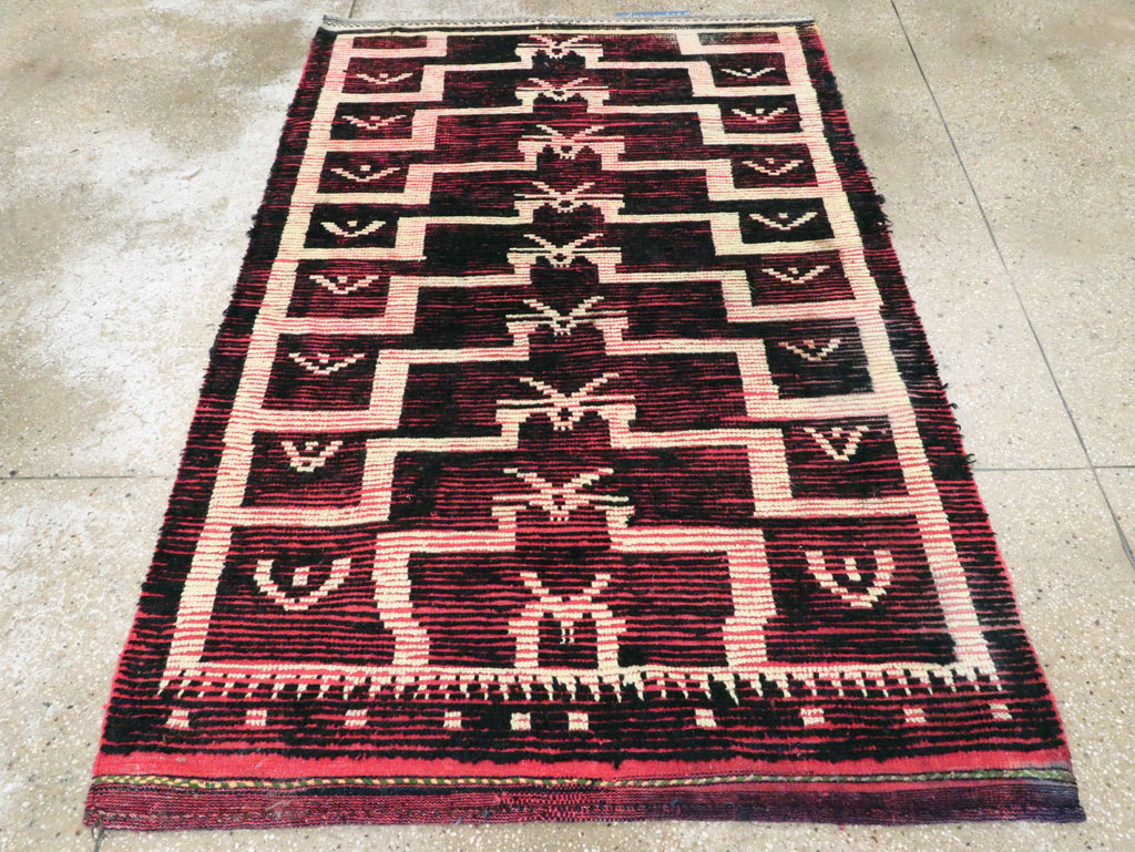 Vintage Turkish Tulu Accent Rug, No.28119 - Gsblank