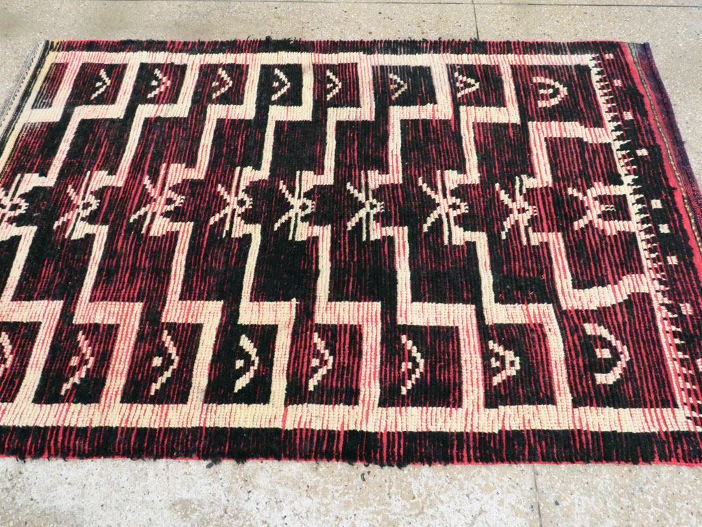 Vintage Turkish Tulu Accent Rug, No.28119 - Gsblank