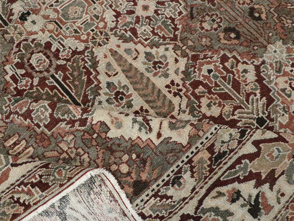 Antique Persian Square Bakhtiari Carpet, No.28122 - Gsblank