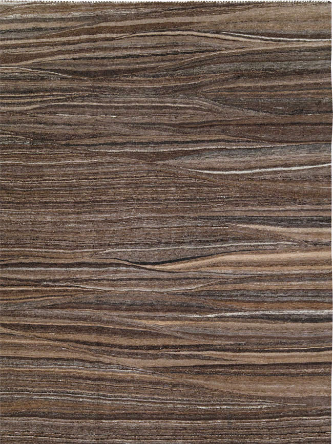 Modern Swedish Inspired Turkish Flatweave, No.28125 - Gsblank