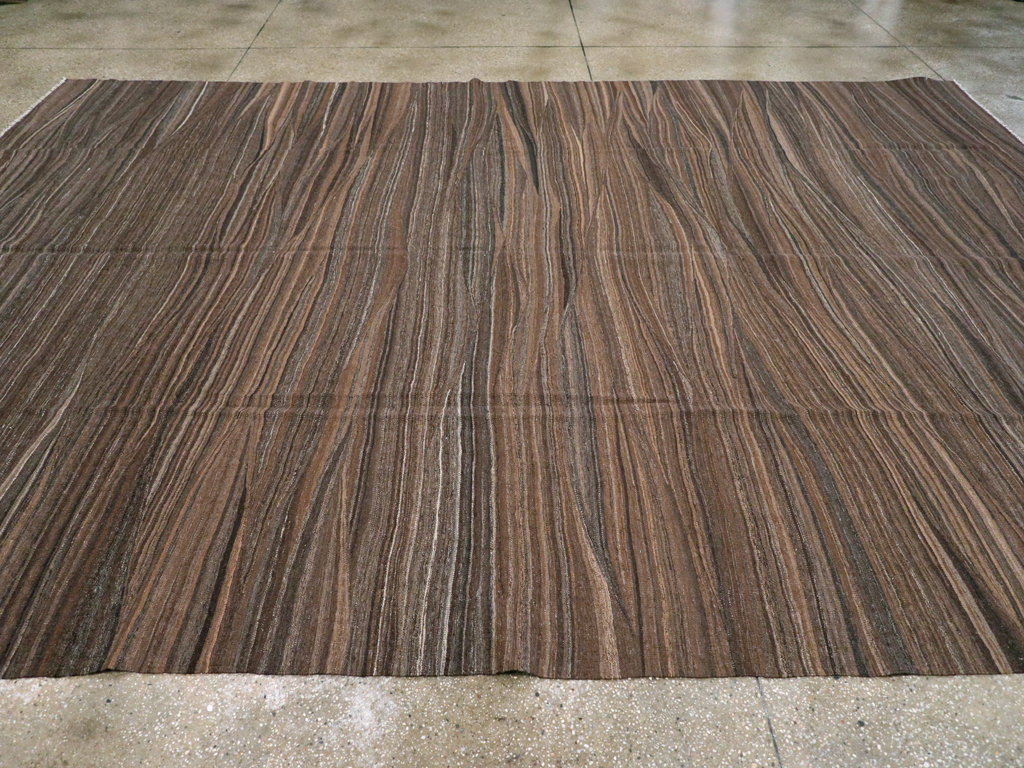 Modern Swedish Inspired Turkish Flatweave, No.28125 - Gsblank