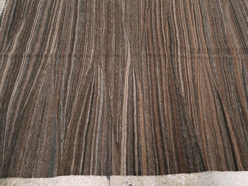 Modern Swedish Inspired Turkish Flatweave, No.28125 - Gsblank