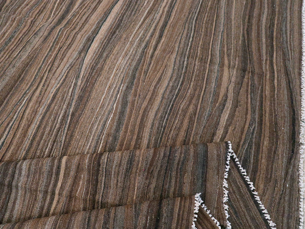 Modern Swedish Inspired Turkish Flatweave, No.28125 - Gsblank