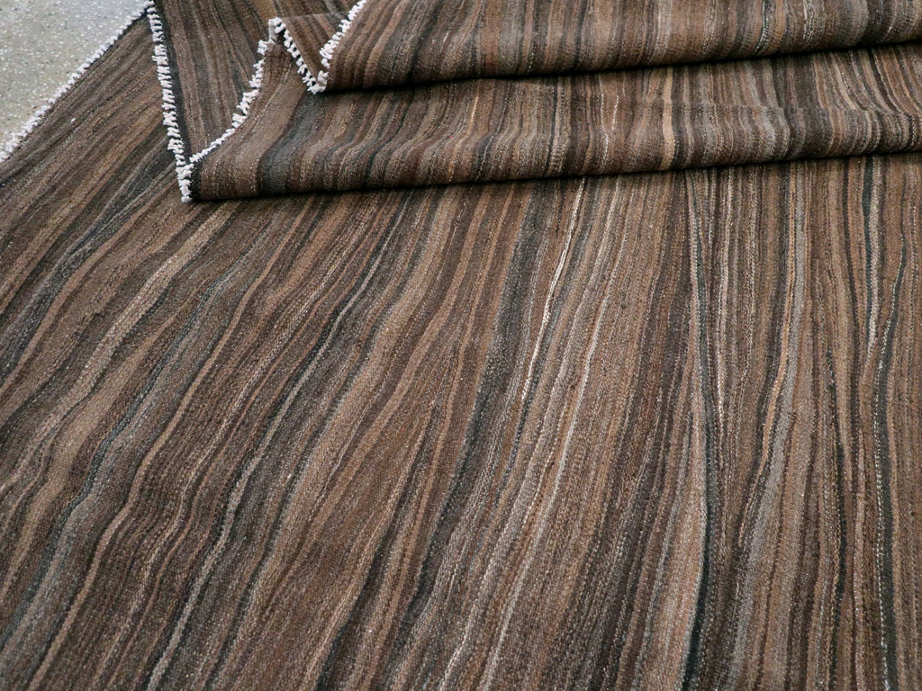 Modern Swedish Inspired Turkish Flatweave, No.28125 - Gsblank