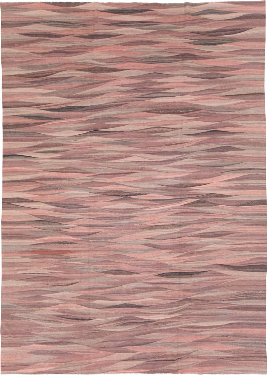 Modern Turkish Flatweave, No.28126 - Gsblank