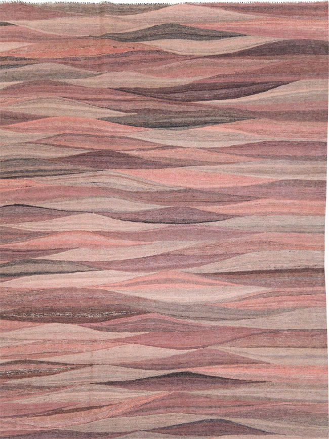 Modern Turkish Flatweave, No.28126 - Gsblank