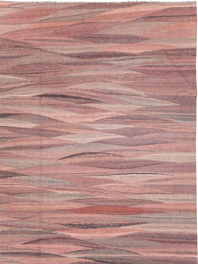 Modern Turkish Flatweave, No.28126 - Gsblank