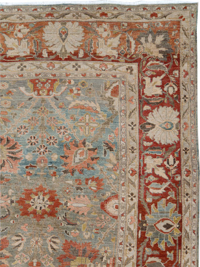 Antique Persian Sarouk Carpet, No.28132 - Gsblank