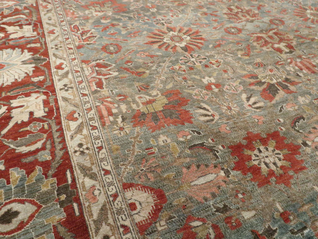Antique Persian Sarouk Carpet, No.28132 - Gsblank