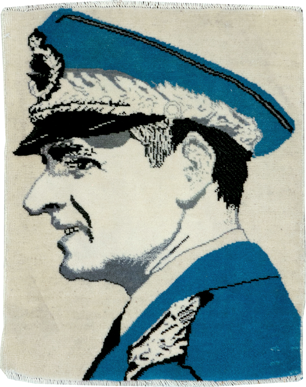 Vintage Persian Tabriz Pictorial Rug, No.28139 - Gsblank