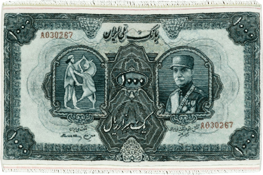 Modern Persian Tabriz Pictorial Rug, No.28143 - Gsblank