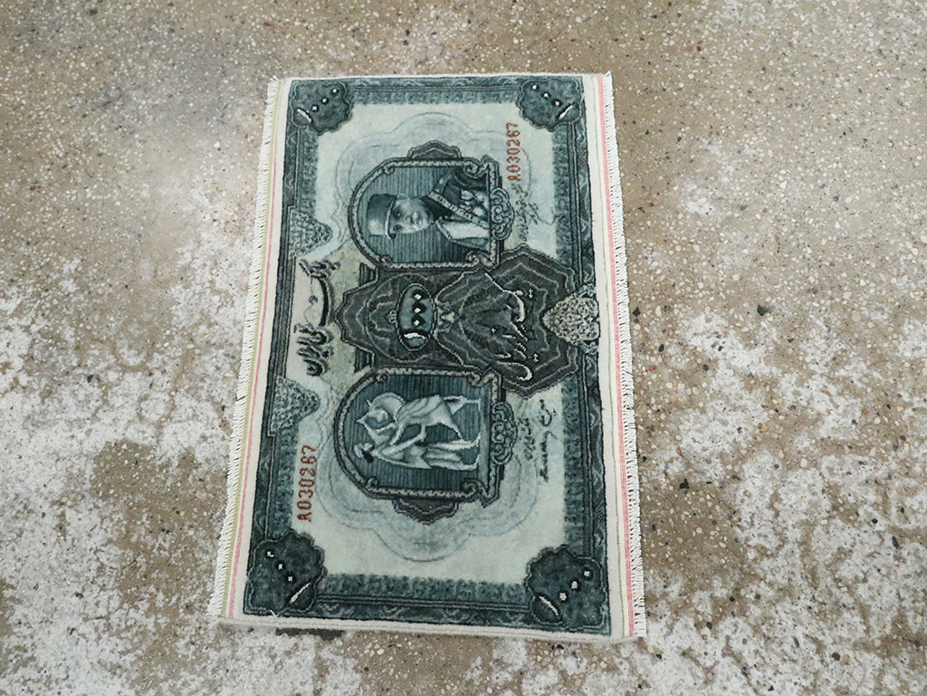 Modern Persian Tabriz Pictorial Rug, No.28143 - Gsblank