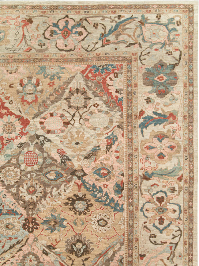 Modern Persian Sultanabad Oversize Carpet, No.28144 - Gsblank