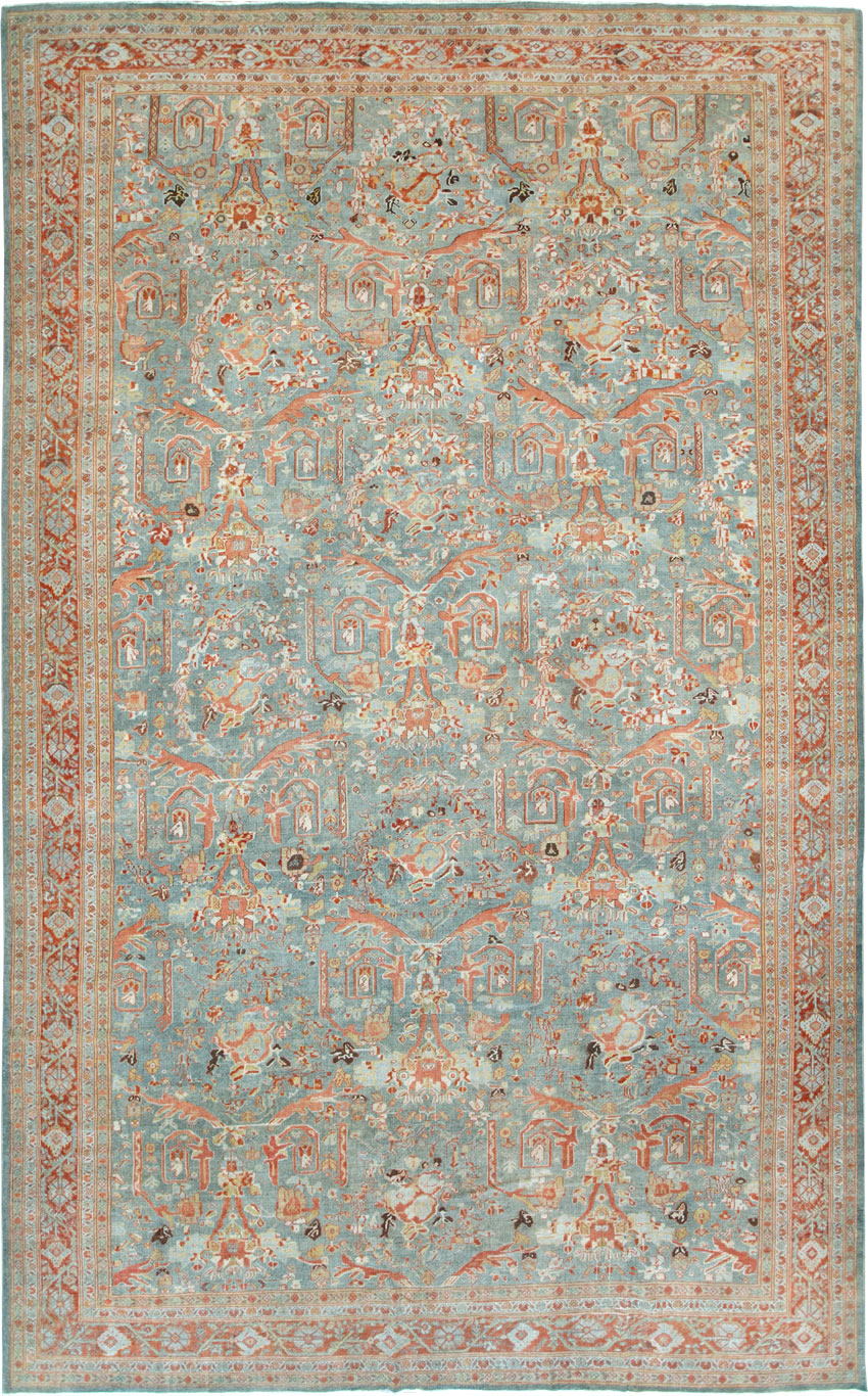 Antique Persian Mahal Oversize Carpet, No.28149 - Gsblank