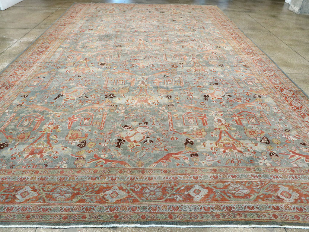Antique Persian Mahal Oversize Carpet, No.28149 - Gsblank