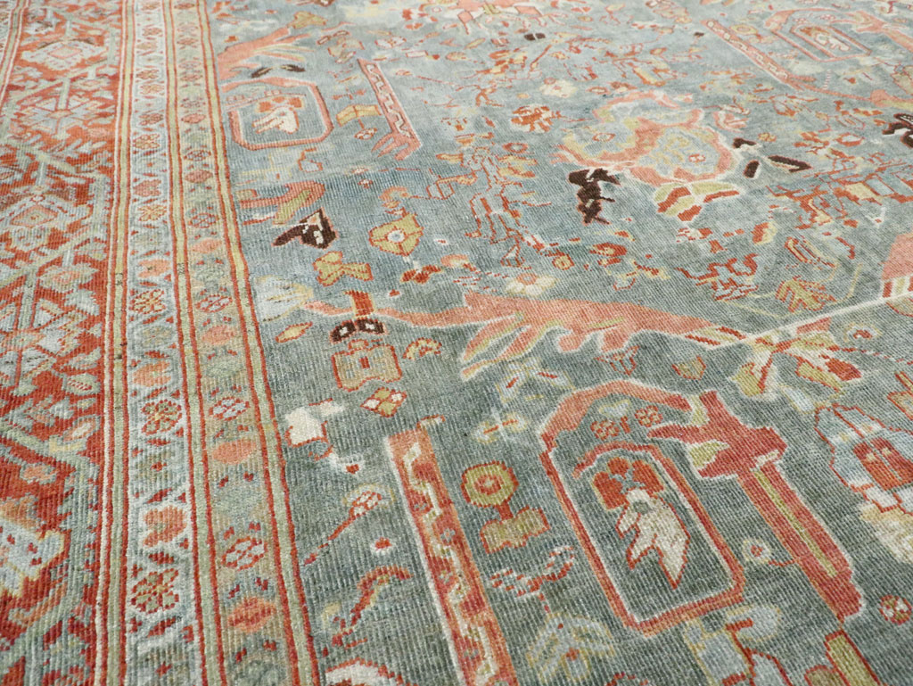 Antique Persian Mahal Oversize Carpet, No.28149 - Gsblank