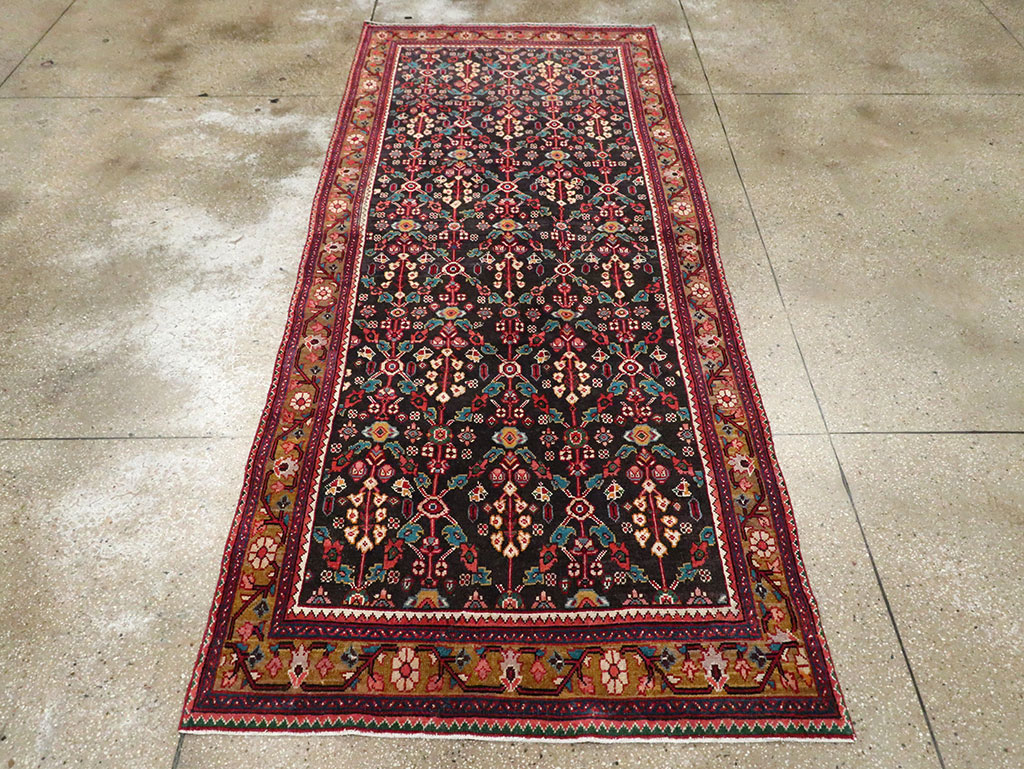 Vintage Persian Hamadan Gallery Rug, No.28155 - Gsblank