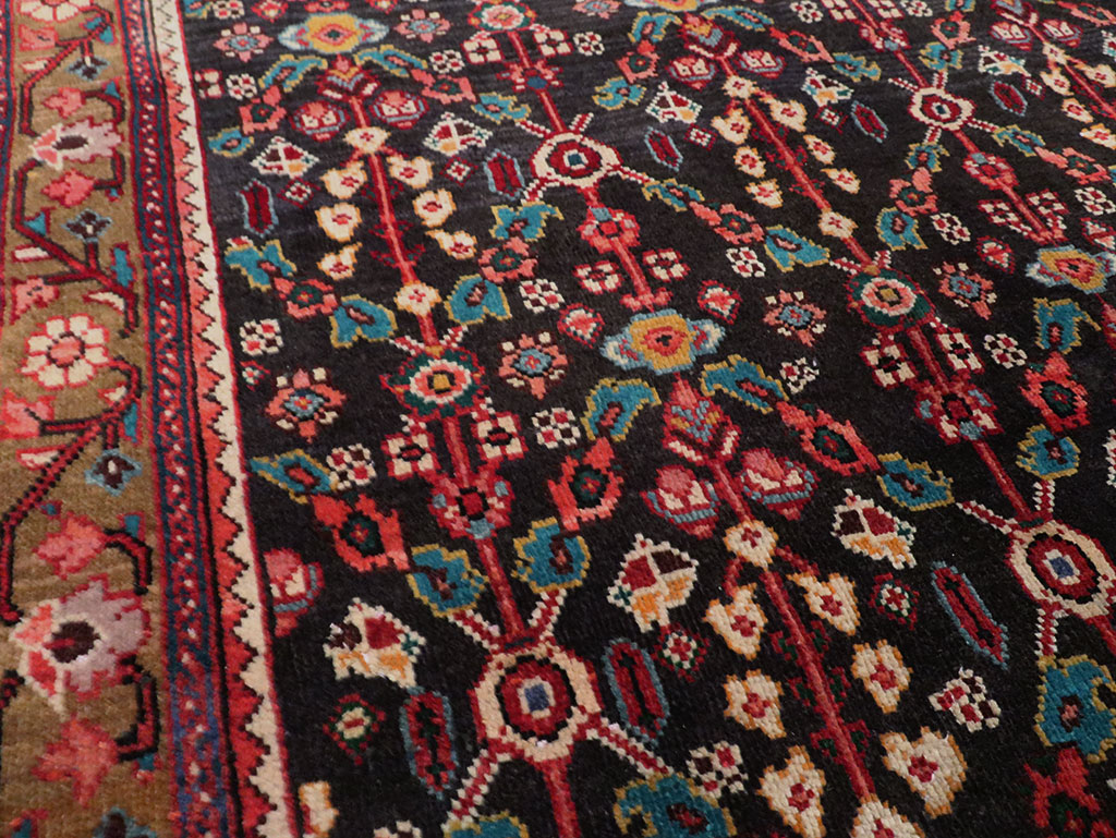 Vintage Persian Hamadan Gallery Rug, No.28155 - Gsblank