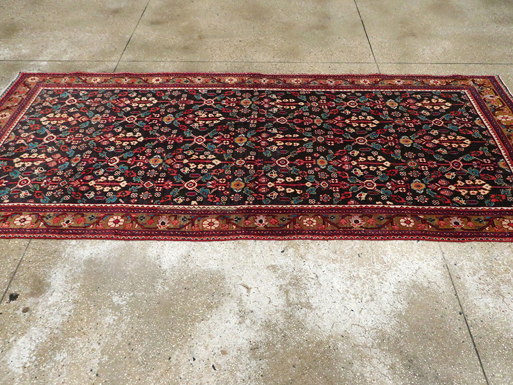 Vintage Persian Hamadan Gallery Rug, No.28155 - Gsblank