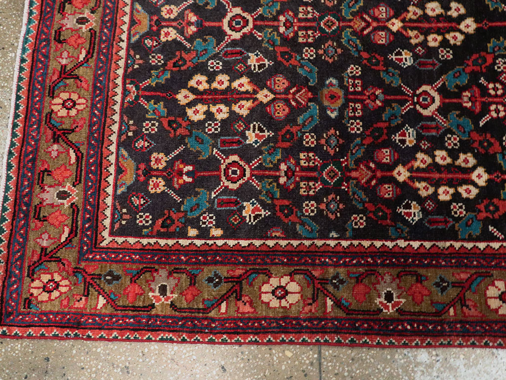 Vintage Persian Hamadan Gallery Rug, No.28155 - Gsblank