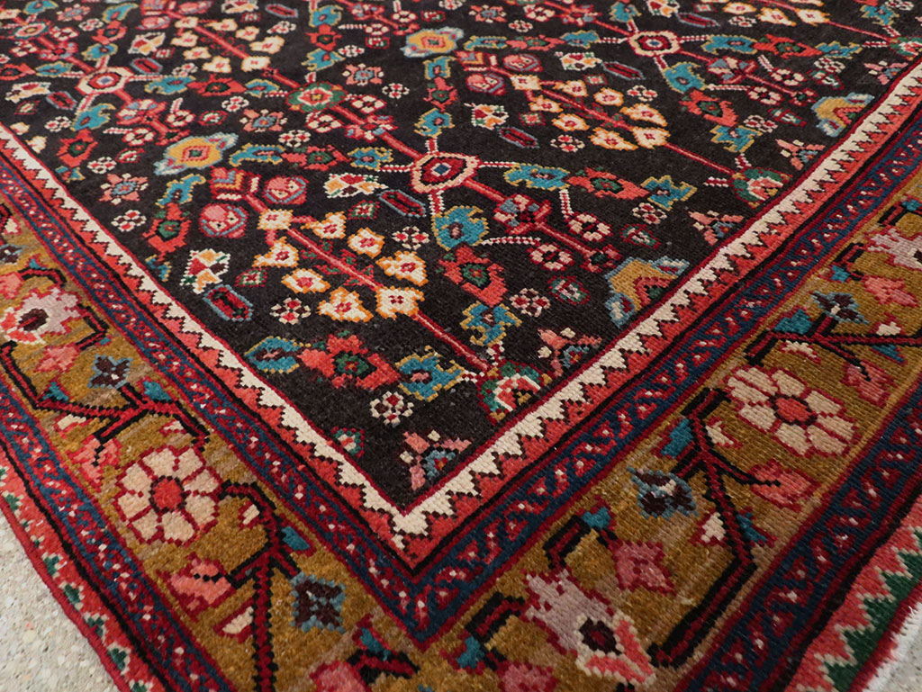 Vintage Persian Hamadan Gallery Rug, No.28155 - Gsblank