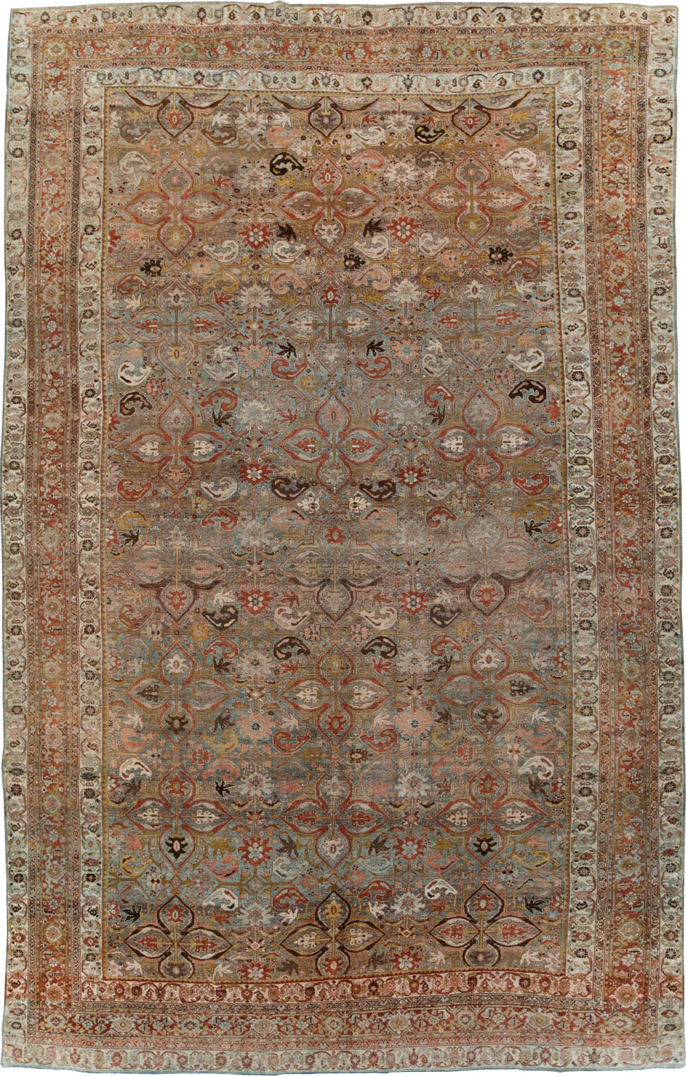 Antique Persian Bidjar Large Room Size Carpet, No.28160 - Gsblank