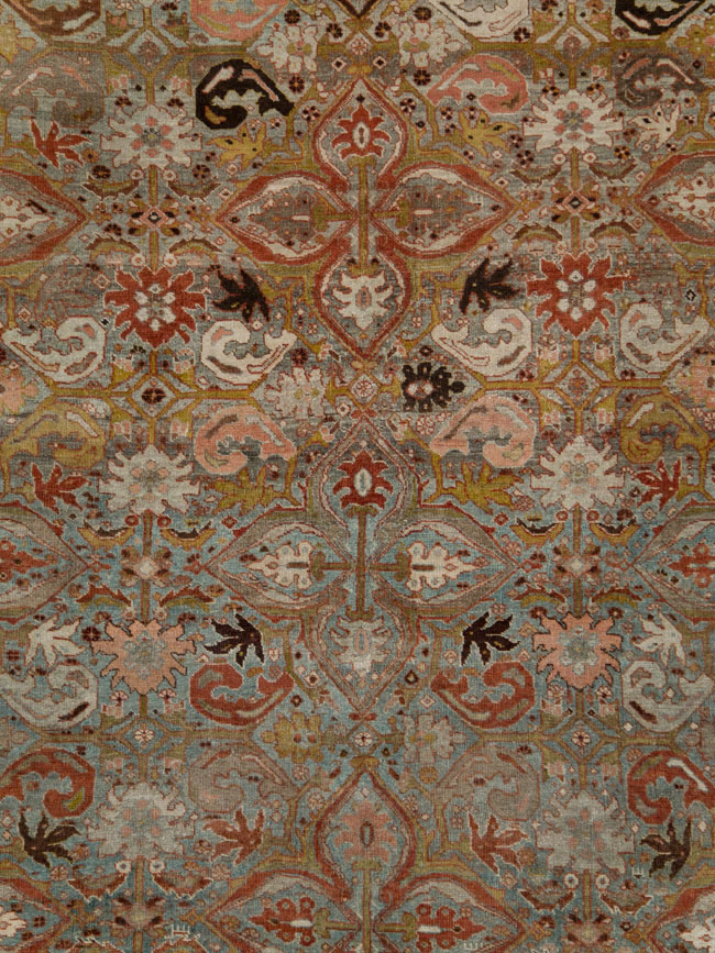 Antique Persian Bidjar Large Room Size Carpet, No.28160 - Gsblank