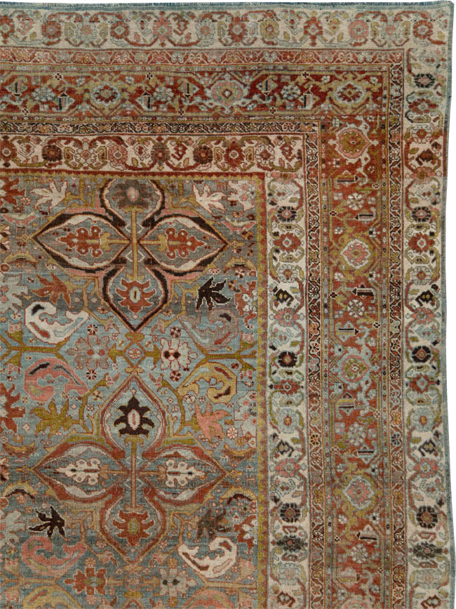 Antique Persian Bidjar Large Room Size Carpet, No.28160 - Gsblank